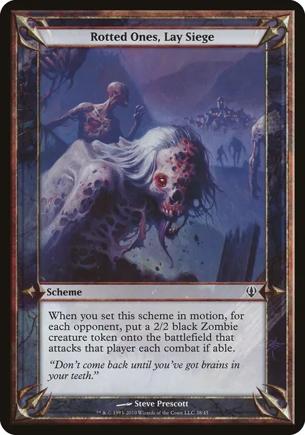 Rotted Ones, Lay Siege, Magic card OARC 38★ — Archenemy Schemes set