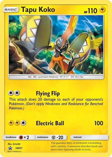 Tokorico, carte Pokémon SM 31 — extension Promo SM
