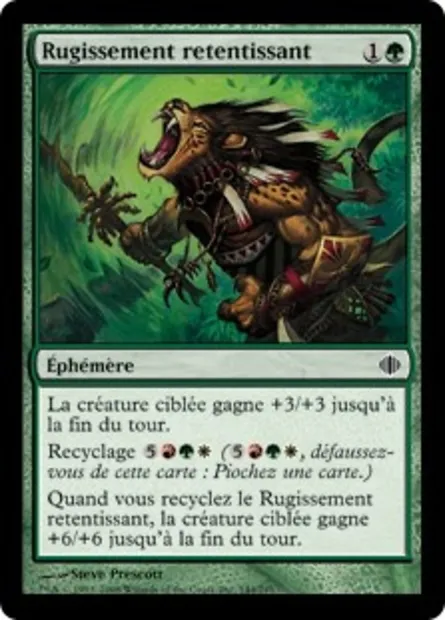 Rugissement retentissant, carte Magic ALA 144 — extension Les éclats d'Alara