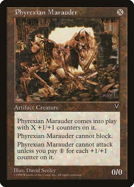 Phyrexian Marauder, Magic card VIS 151 — Visions set