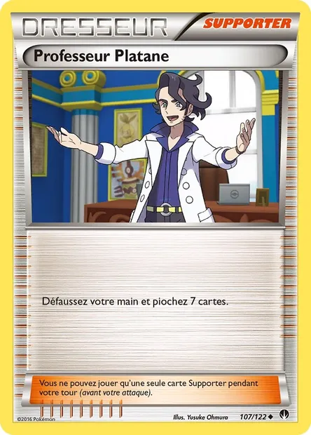 Professeur Platane, carte Pokémon BKP 107 — extension Rupture Turbo