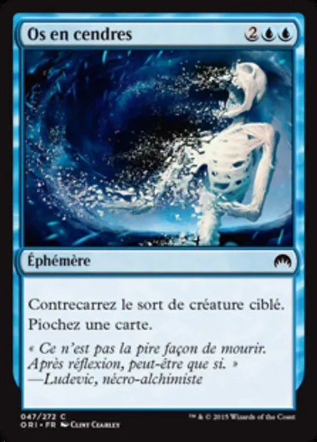 Os en cendres, carte Magic ORI 47 — extension Magic Origines
