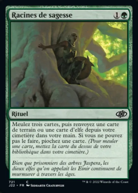 Racines de sagesse, carte Magic J22 721 — extension Jumpstart 2022