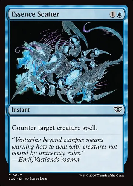 Essence Scatter, Magic card SOS 47 — Secrets of Strixhaven set