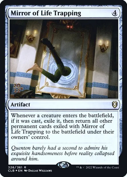 Piège du miroir de la vie, carte Magic PCLB 326s — extension Battle for Baldur's Gate Promos