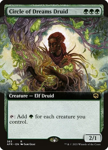 Circle of Dreams Druid, Magic card AFR 383 — Adventures in the Forgotten Realms set