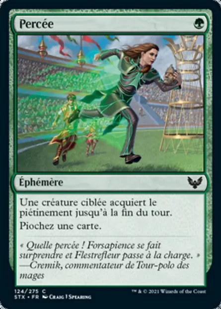 Percée, carte Magic STX 124 — extension Strixhaven: l'Académie des Mages