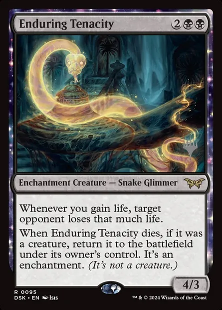 Enduring Tenacity, Magic card PDSK 95p — Duskmourn: House of Horror Promos set
