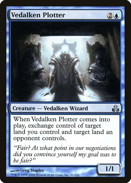 Vedalken Plotter, Magic card GPT 41 — Guildpact set