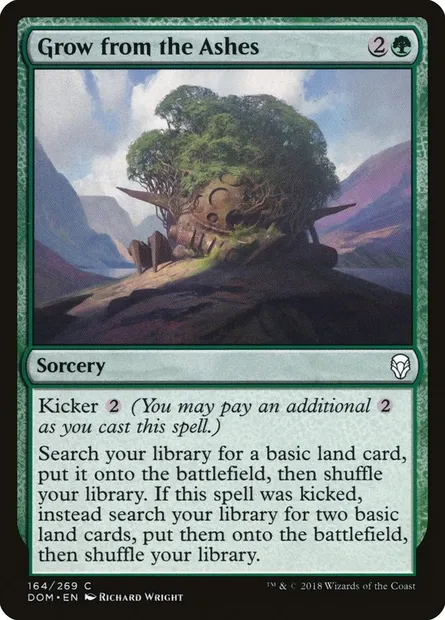 Grow from the Ashes, Magic card DOM 164 — Dominaria set