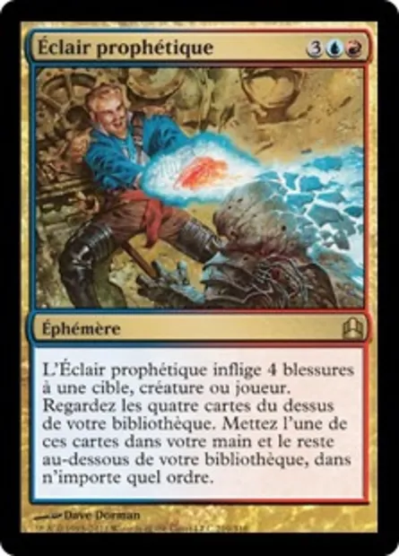 Éclair prophétique, carte Magic CMD 219 — extension Commander 2011