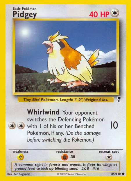 Pidgey, Pokémon card LC 85 — Legendary Collection set