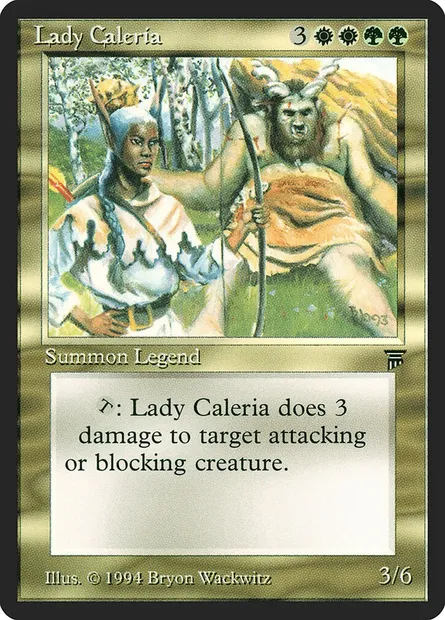 Lady Caleria, Magic card LEG 239 — Legends set