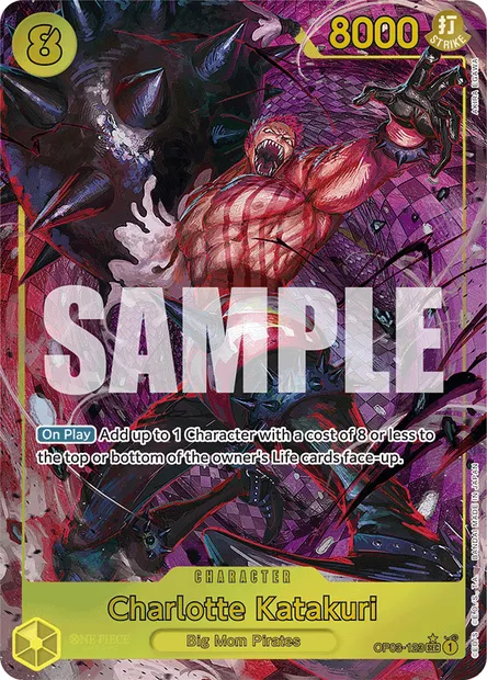 Charlotte Katakuri, One Piece card OP03-123 — PILLARS OF STRENGTH set