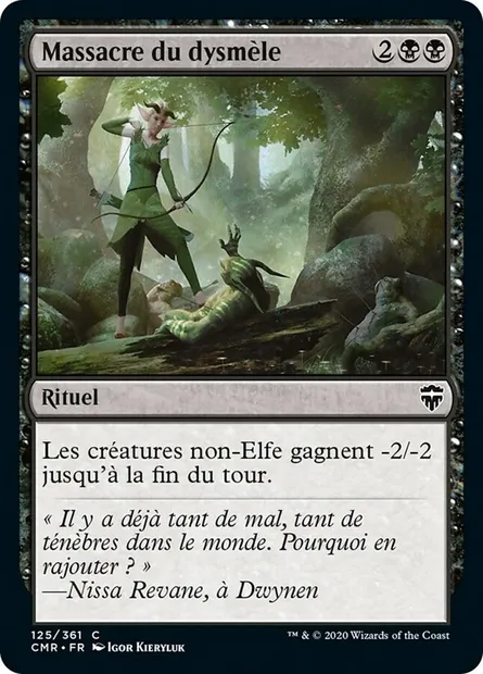 Massacre du dysmèle, carte Magic CMR 125 — extension Commander Legends