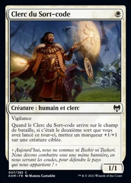 Clerc du Sort-code, carte Magic KHM 7 — extension Kaldheim