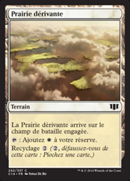 Prairie dérivante, carte Magic C14 292 — extension Commander 2014