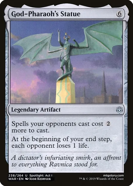 God-Pharaoh's Statue, Magic card WAR 238 — War of the Spark set
