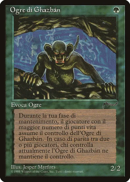 Ghazbán Ogre, Magic card RIN 121 — Rinascimento set