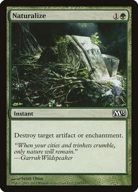 Naturalize, Magic card M13 178 — Magic 2013 set