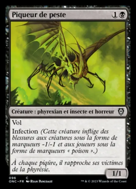 Piqueur de peste, carte Magic ONC 96 — extension Phyrexia: All Will Be One Commander