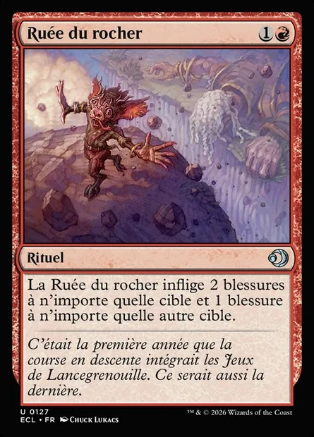 Ruée du rocher, carte Magic ECL 127 — extension Lorwyn Eclipsed