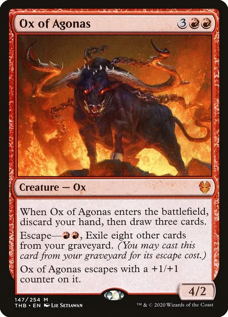 Ox of Agonas, Magic card THB 147 — Theros Beyond Death set