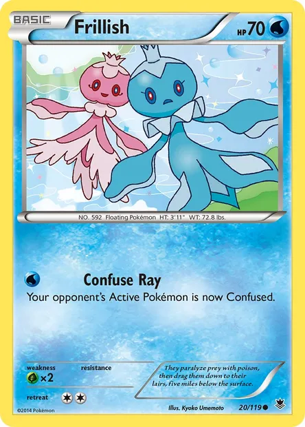 Frillish, Pokémon card PHF 20 — Phantom Forces set
