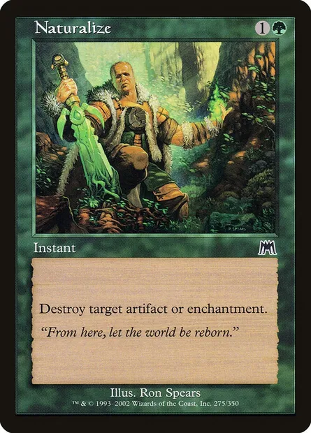 Naturalisation, carte Magic ONS 275 — extension Carnage