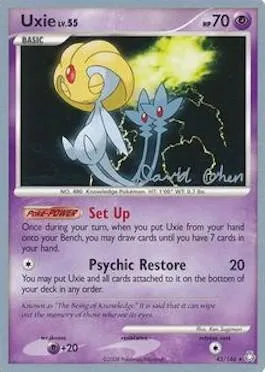 Uxie Lv.35, carte Pokémon WCD09 043 — extension World Championship Decks 2009