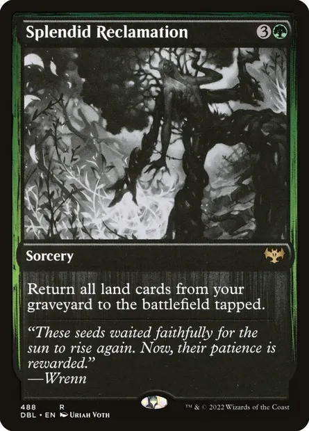 Splendide restauration, carte Magic DBL 488 — extension Innistrad : Double Programme