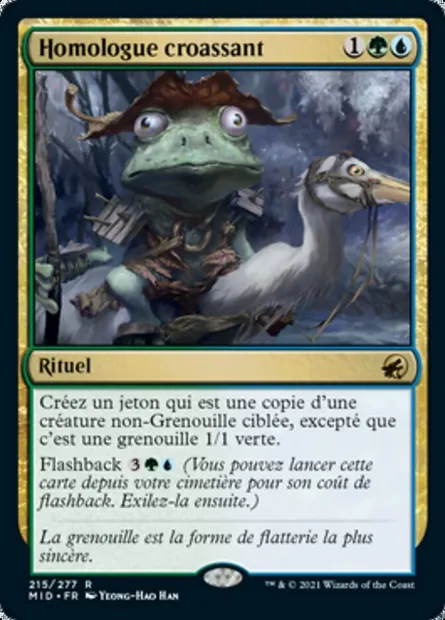Homologue croassant, carte Magic MID 215 — extension Innistrad : chasse de minuit