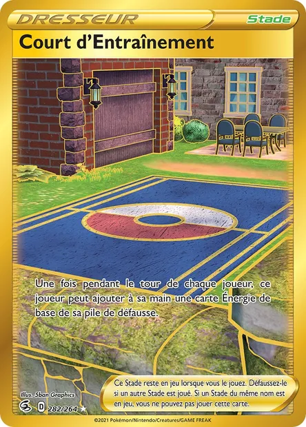 Court d'Entraînement, carte Pokémon FST 282 — extension Poing de Fusion