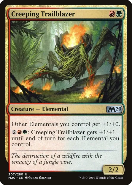 Creeping Trailblazer, Magic card M20 207 — Core Set 2020 set