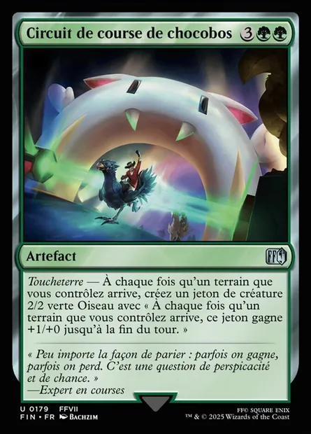 Circuit de course de chocobos, carte Magic FIN 179 — extension Final Fantasy