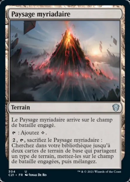 Paysage myriadaire, carte Magic C21 304 — extension Commander 2021