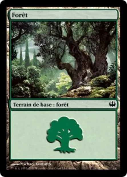 Forêt, carte Magic DDG 46 — extension Duel Decks: Knights vs. Dragons