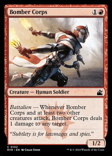 Bomber Corps, Magic card RVR 102 — Ravnica Remastered set