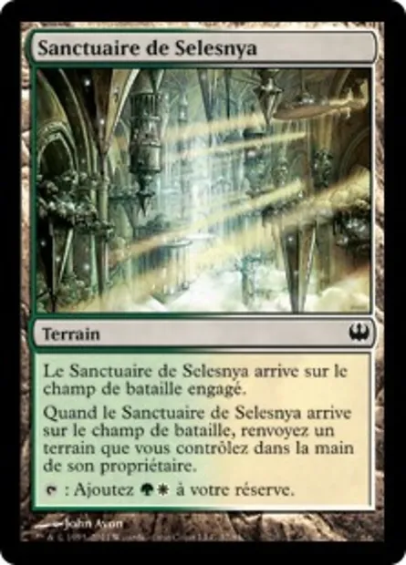 Sanctuaire de Selesnya, carte Magic DDG 37 — extension Duel Decks: Knights vs. Dragons