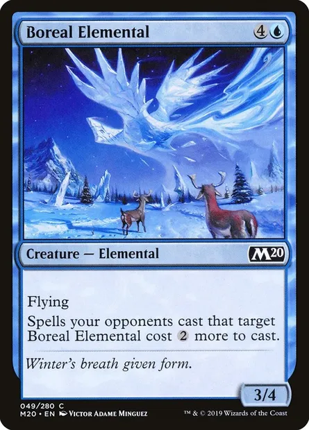Boreal Elemental, Magic card M20 49 — Core Set 2020 set