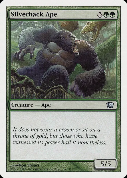 Silverback Ape, carte Magic 8ED S7 — extension Huitième Edition