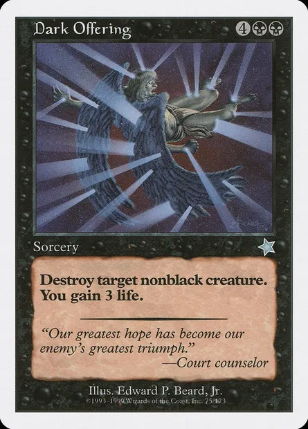 Dark Offering, Magic card S99 75 — Starter 1999 set