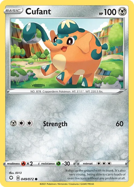 Cufant, Pokémon card SHF 49 — Shining Fates set