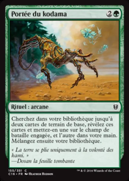 Portée du kodama, carte Magic C16 155 — extension Commander 2016