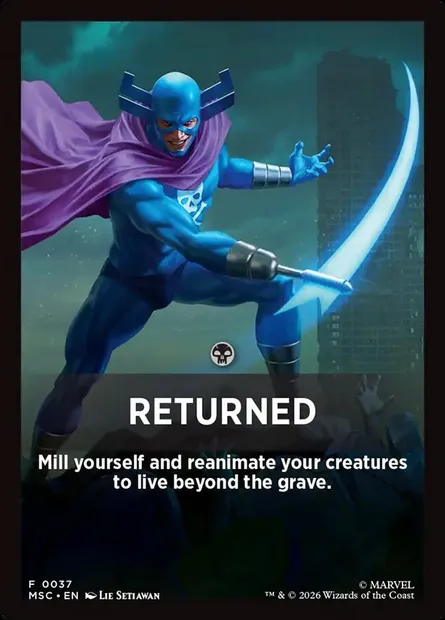 Returned, Magic card FMSC 37 — Marvel Super Heroes Jumpstart Front Cards set