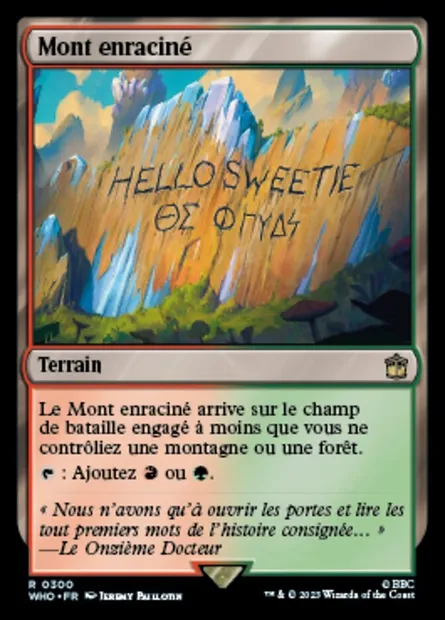 Mont enraciné, carte Magic WHO 300 — extension Doctor Who