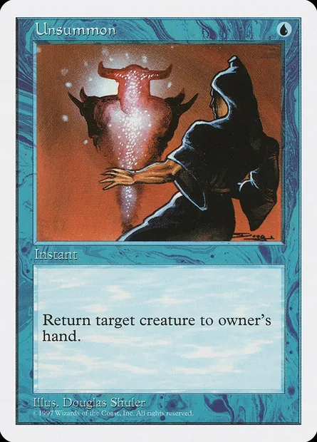 Unsummon, Magic card 5ED 132 — Fifth Edition set