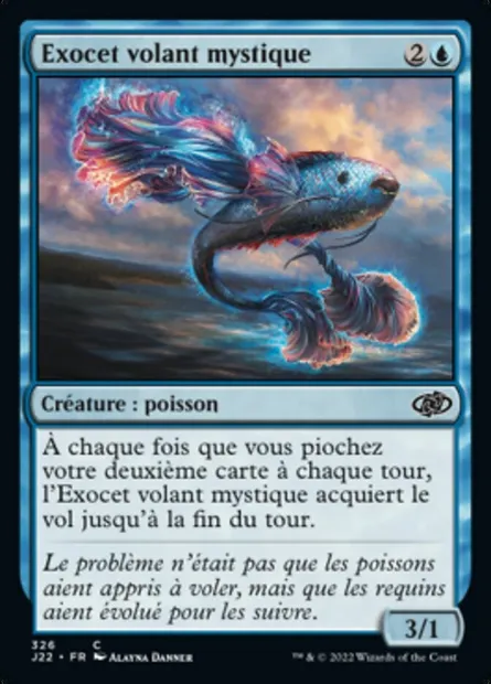 Exocet volant mystique, carte Magic J22 326 — extension Jumpstart 2022