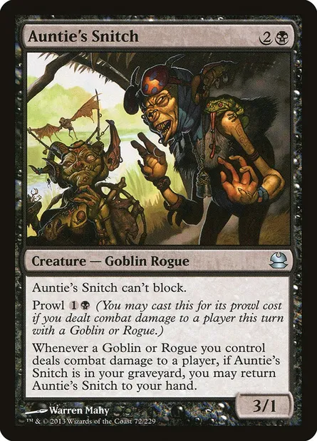 Auntie's Snitch, Magic card MMA 72 — Modern Masters set