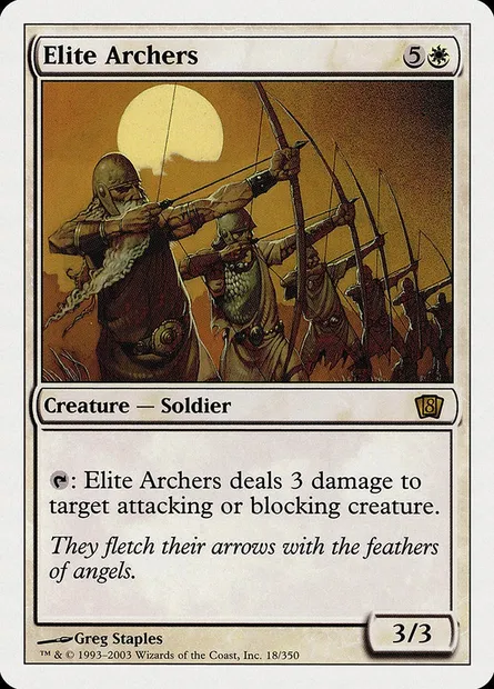 Elite Archers, Magic card 8ED 18 — Eighth Edition set